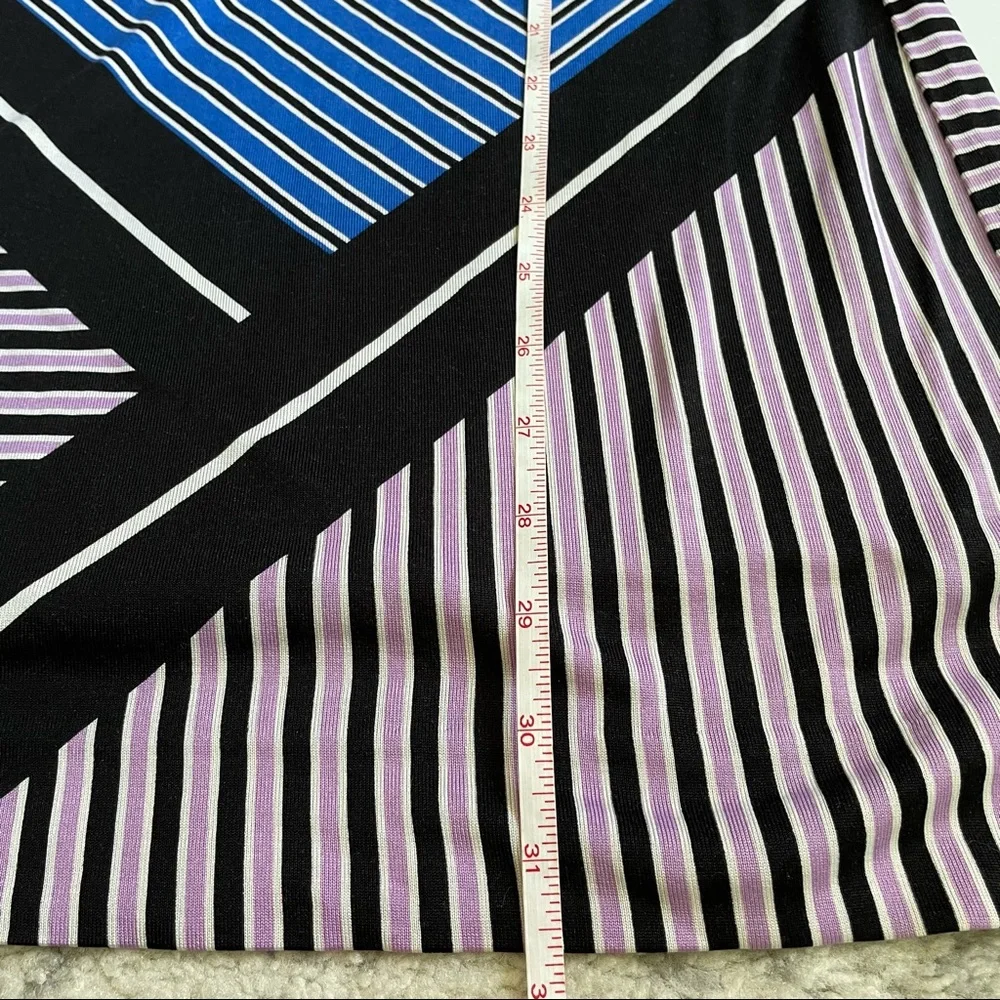 Diane Von Furstenburg Blue, Black, White Dress - Picture 8 of 12